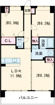 フォンターレの間取り画像