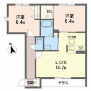 ヴィラロトス D棟の間取り画像
