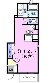 アンソレイエⅢの間取り画像