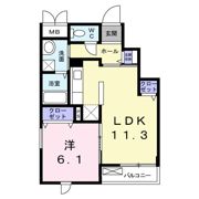 グランシェーネの間取り画像