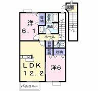 エスポワールハイム Dの間取り画像