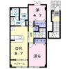 パストラルタウンBの間取り画像