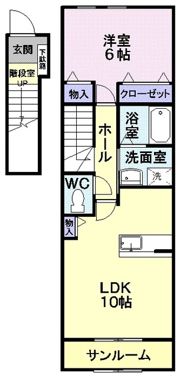 ラ・デシモMの間取り画像
