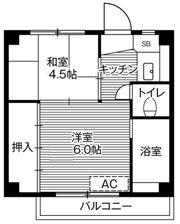 ビレッジハウス東金井1号棟の間取り画像