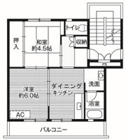 ビレッジハウス窪田2号棟の間取り画像