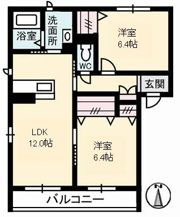 シャーメゾン グローリーの間取り画像
