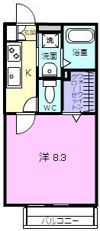 ハイツ リリーベルの間取り画像