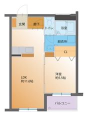 ハートフル ミナクサの間取り画像
