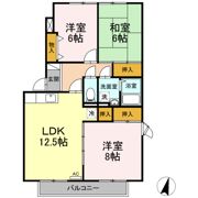 メイユールヤマタケ Eの間取り画像