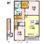 メゾン’Reeの間取り画像