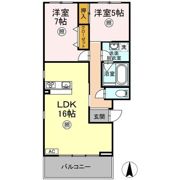 コート・ラベンダー北長瀬の間取り画像