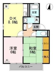 ロイヤルパレス新倉 B棟の間取り画像