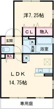 グリーンヴァレー B棟の間取り画像