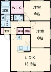 パークサイド若宮[B棟]の間取り画像