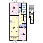 サンプラザ新崎Bの間取り画像