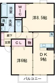 グリーンヴァレー A棟の間取り画像