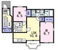 クレスト－ルCの間取り画像