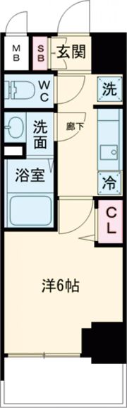 プレサンス兵庫駅前の間取り画像