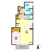 ミル フルール Lの間取り画像