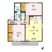 サンヴィラージュ Dの間取り画像