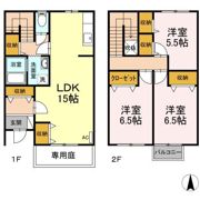 フレスポタウン昭島 Bの間取り画像