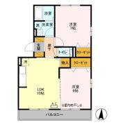 プランドール南水元の間取り画像