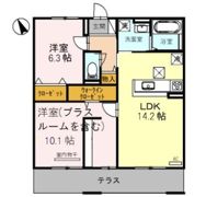セジュール ド ソレイユⅡ A棟の間取り画像