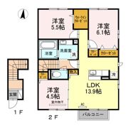 ソシアメゾン中山の間取り画像