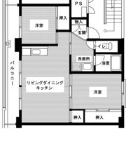 ビレッジハウス高萩2号棟の間取り画像