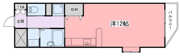 高岡中村コーポⅡの間取り画像