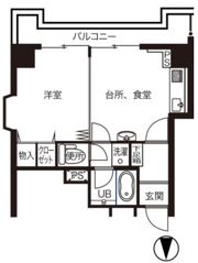 パリ・シャトー本町の間取り画像