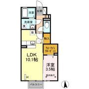 中ノ町タウン Bの間取り画像