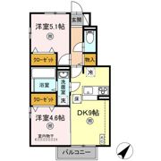 カーサ・リリー Dの間取り画像