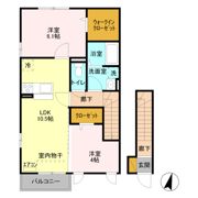 ローズ モンターニュの間取り画像