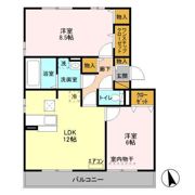 ベルレージュ Bの間取り画像
