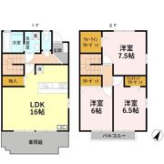 SOLARE(ｿﾗｰﾚ） Bの間取り画像