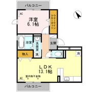 Riqueza茜部（ﾘｸｲｰｻﾞｱｶﾅﾍﾞ）の間取り画像