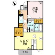 クレール 緑丘の間取り画像