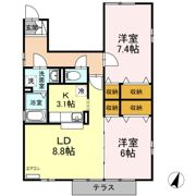 サンローヤル猪子石原の間取り画像