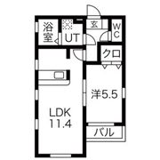 LUXE．STYLE辻町WESTの間取り画像
