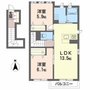 M’sガーデン B棟の間取り画像