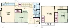 大原K貸家の間取り画像
