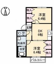 バリュージュ ウィルモア C棟の間取り画像