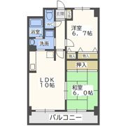 七道駅前マンションの間取り画像
