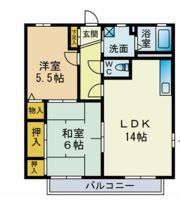 ヴェルハイムⅡの間取り画像