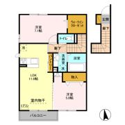 サダル・スウド Bの間取り画像