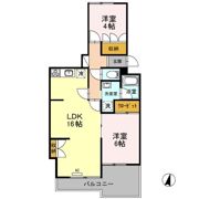 ニューハイツ幸の間取り画像