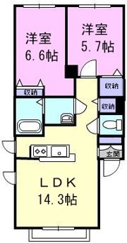 シャーメゾンハピネスⅢの間取り画像