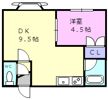 アトラス新生台Bの間取り画像