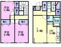 ヒロツー苫小牧 Eの間取り画像
